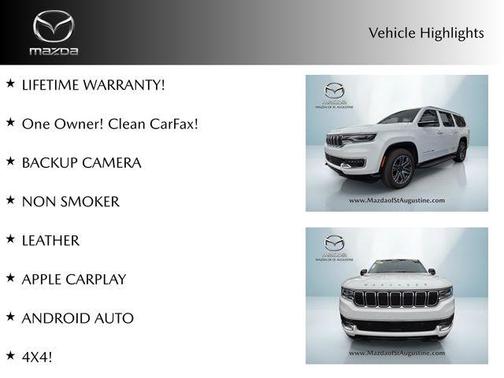 Bright White Clearcoat 2025 Jeep Wagoneer L Base