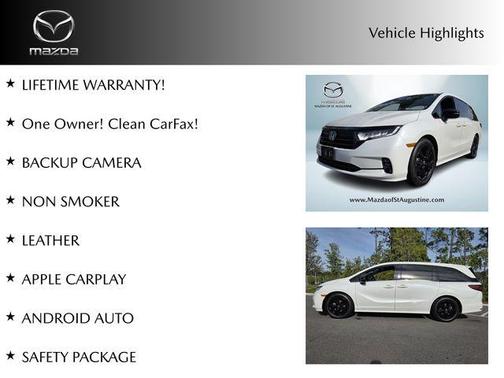 Platinum White Pearl 2023 Honda Odyssey Sport