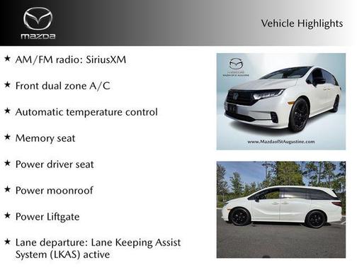Platinum White Pearl 2023 Honda Odyssey Sport