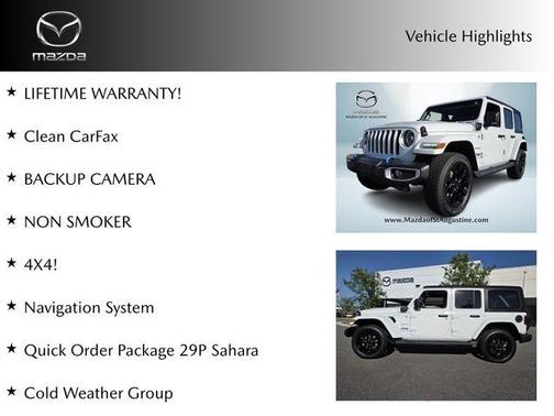 Bright White Clearcoat 2023 Jeep Wrangler 4xe Sahara