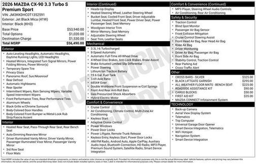 2026 Mazda CX-90 S Premium