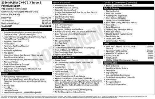 2026 Mazda CX-90 S Premium