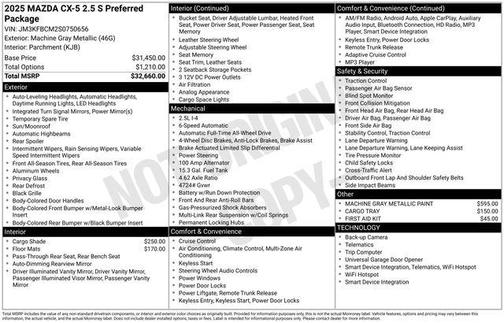 2025 Mazda CX-5 2.5 S Preferred Package
