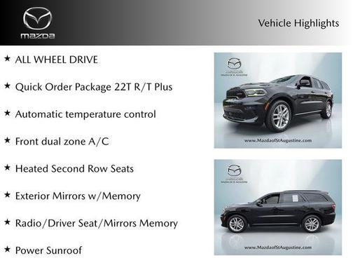 Black Clearcoat 2023 Dodge Durango R/T