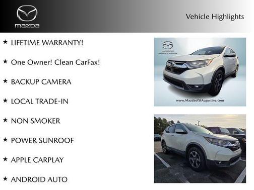 White 2017 Honda CR-V EX