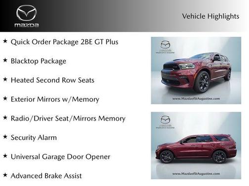 Red 2022 Dodge Durango GT