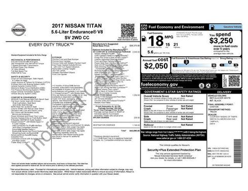 2017 Nissan Titan SV