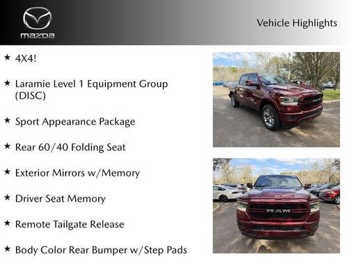 Delmonico Red Pearlcoat 2022 RAM 1500 Laramie