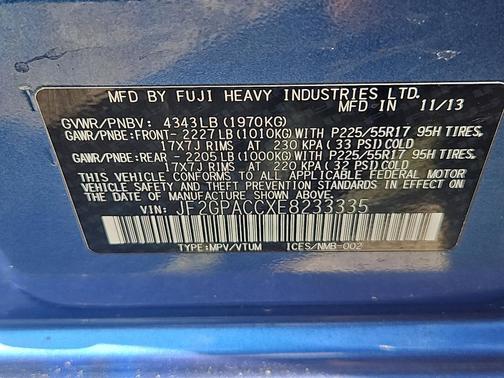 2014 Subaru XV Crosstrek 2.0i Premium