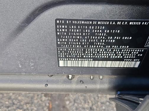 2025 Volkswagen Tiguan 2.0T S