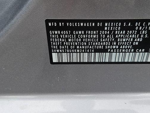 2019 Volkswagen Jetta 1.4T S