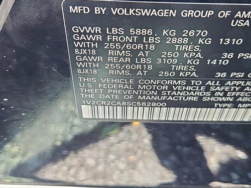 2025 Volkswagen Atlas 2.0T Peak Edition