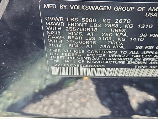 2025 Volkswagen Atlas 2.0T Peak Edition
