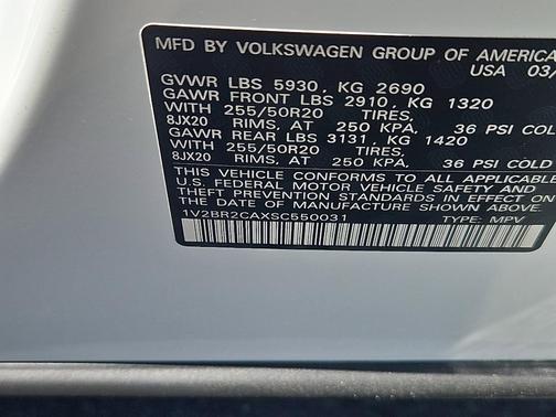 2025 Volkswagen Atlas 2.0T SEL