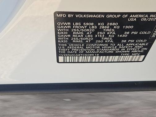 2026 Volkswagen Atlas 2.0T SE w/Technology