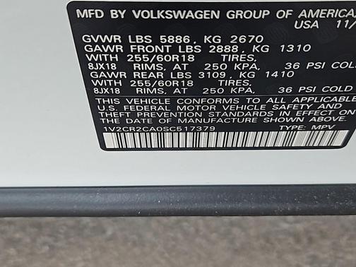 2025 Volkswagen Atlas 2.0T Peak Edition