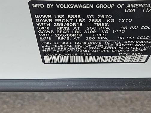 2025 Volkswagen Atlas 2.0T Peak Edition