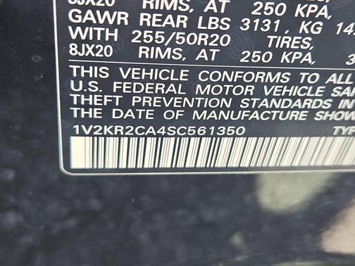 2025 Volkswagen Atlas 2.0T SE