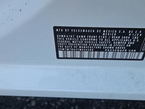 Opal White Pearl 2026 Volkswagen Jetta 1.5T SE