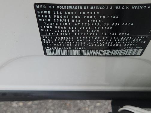 2022 Volkswagen Tiguan 2.0T SE