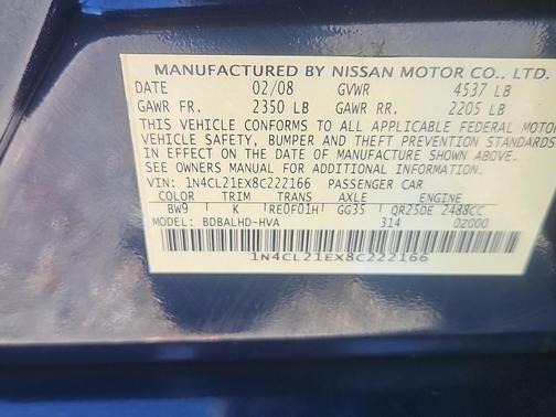 2008 Nissan Altima Hybrid 