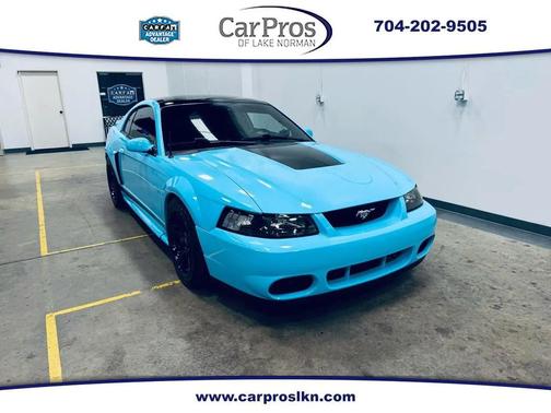 Carolina Blue wrap 2004 Ford Mustang GT