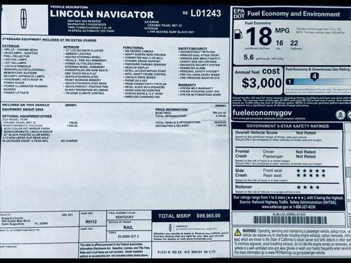 2024 Lincoln Navigator Reserve