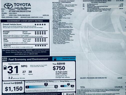 2022 Toyota Camry XSE