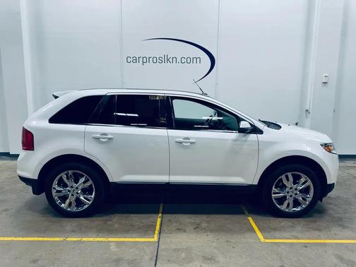 White Platinum Metallic Tri-Coat 2014 Ford Edge Limited