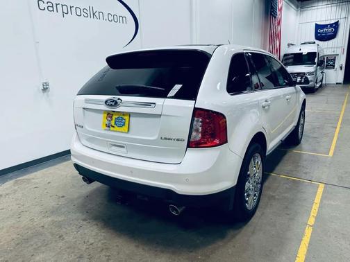 White Platinum Metallic Tri-Coat 2014 Ford Edge Limited