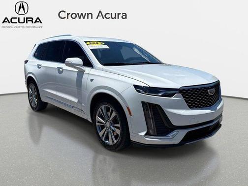 Crystal White Tri-Coat 2023 Cadillac XT6 Premium Luxury FWD
