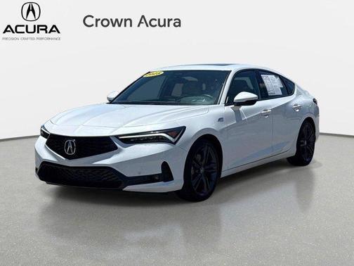 Platinum White Pearl 2025 Acura Integra A-Spec Technology