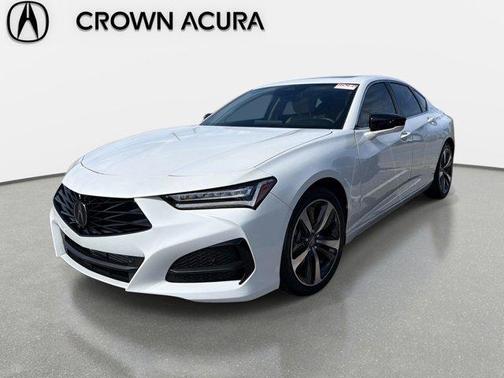 Platinum White Pearl 2024 Acura TLX Technology