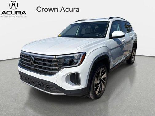Pure White 2024 Volkswagen Atlas 2.0T SE w/Technology