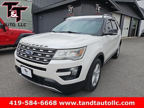 White Platinum Clearcoat Metallic 2016 Ford Explorer XLT