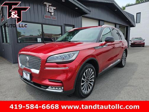 Red 2020 Lincoln Aviator Reserve AWD