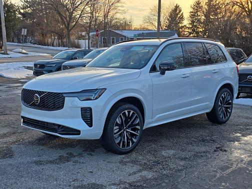 Crystal White Pearl 2026 Volvo XC90 Ultra Dark Theme, B6 AWD Gas (mild hybrid), Gasoline, 7 Seats