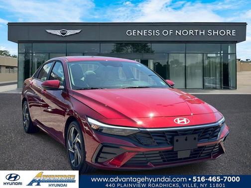 Red 2025 Hyundai ELANTRA HEV Limited