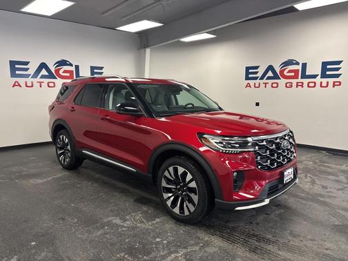 Rapid Red Metallic Tinted Clearcoat 2026 Ford Explorer Platinum SUV