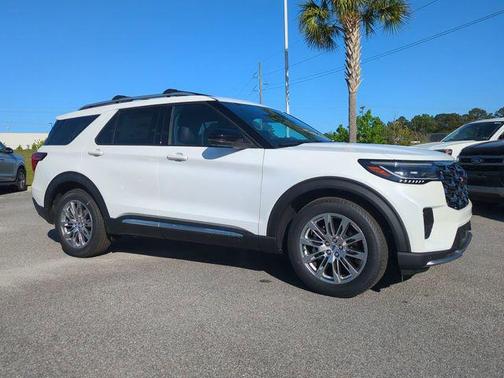 STAR WHITE MET TRI-COAT 2026 Ford Explorer Platinum