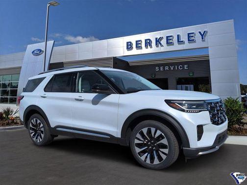 SPACE WHITE METALLIC 2026 Ford Explorer Platinum