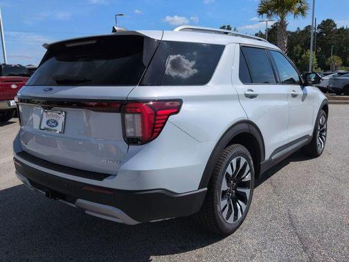 SPACE WHITE METALLIC 2026 Ford Explorer Platinum