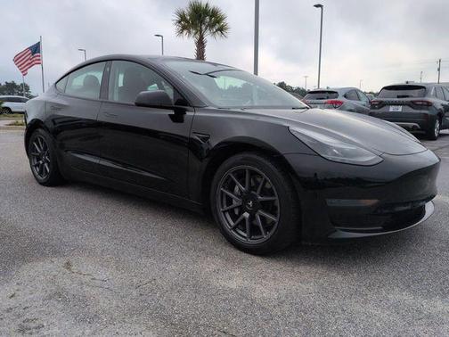 Solid Black 2021 Tesla Model 3 Standard Range Plus