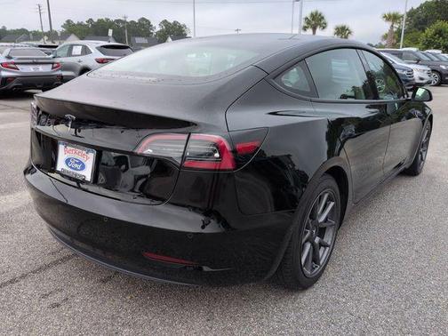 Solid Black 2021 Tesla Model 3 Standard Range Plus