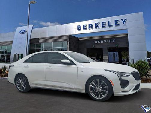 Crystal White Tricoat 2024 Cadillac CT4 Sport Sedan