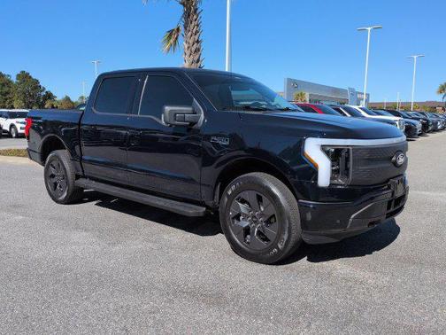 Antimatter Blue Metallic 2025 Ford F-150 Lightning Flash