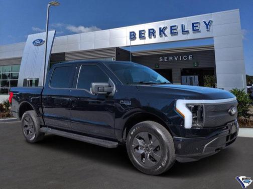 Antimatter Blue Metallic 2025 Ford F-150 Lightning Flash