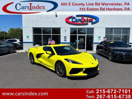 Accelerate Yellow Metallic 2023 Chevrolet Corvette Stingray w/2LT