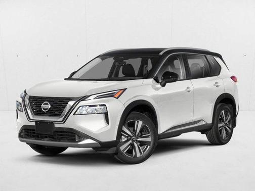 Pearl White Tricoat/Super Black 2021 Nissan Rogue Platinum