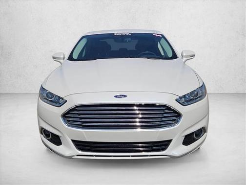 White Platinum Tri-Coat Metallic 2014 Ford Fusion Energi Titanium